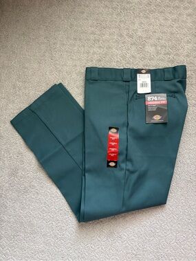 Dickies Men's 874 Work Pants in Teal Green